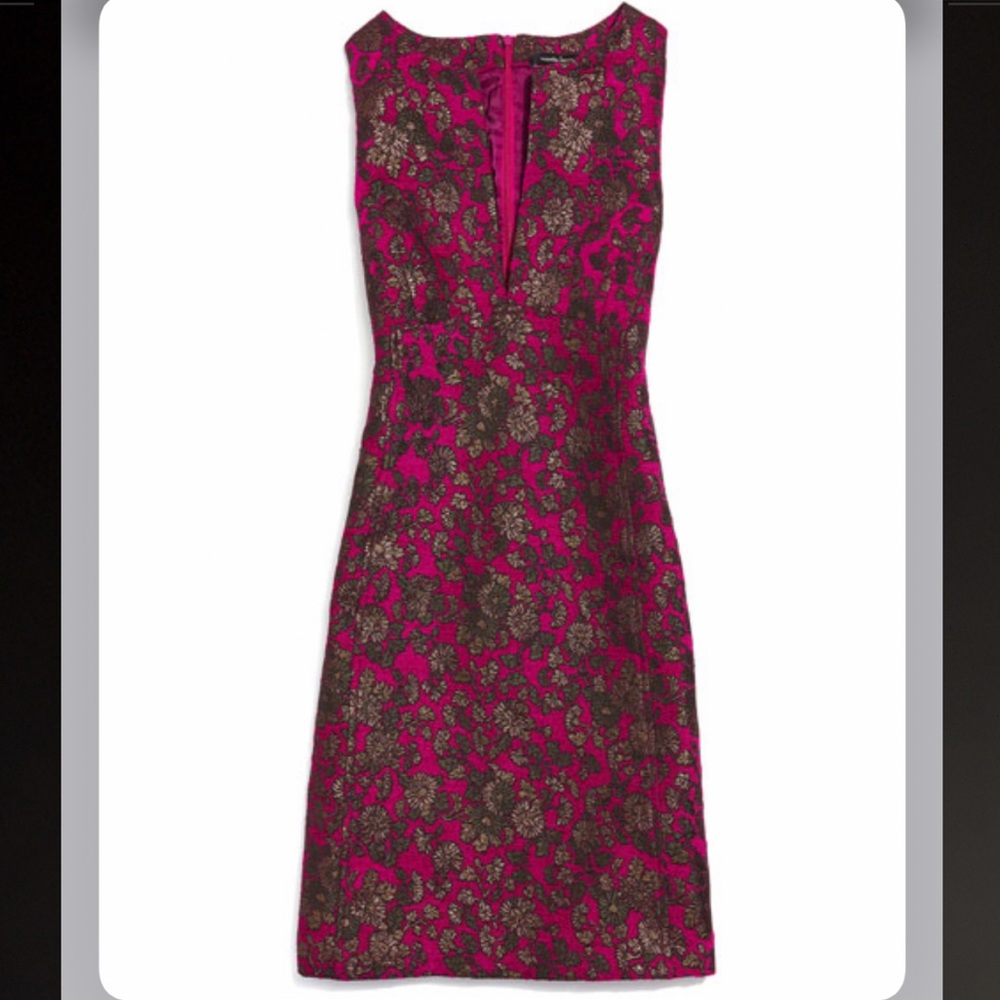 Nanette Lepore Sleeveless Floral Jacquard Sheath Dress